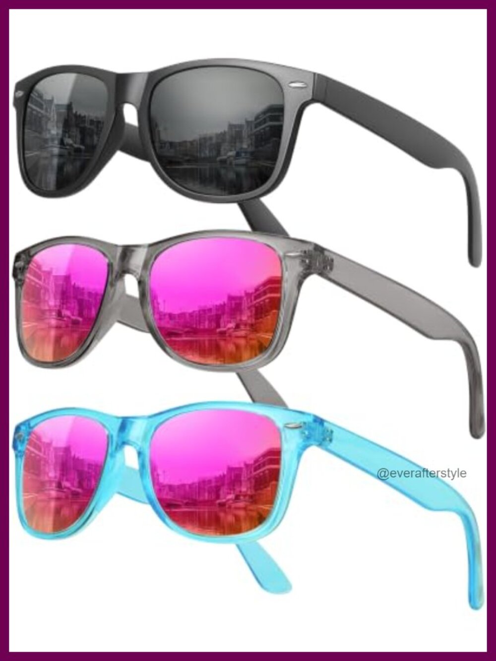 Polarized Sunglasses Retro Square UV400 Unisex Driving Fishing Travel